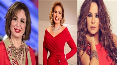على من أجمل؟.. يسرا وإلهام شاهين وكارول سماحة بإطلالة مشابهة