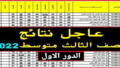 الان.. نتائج الثالث المتوسط العراق برقم الامتحاني الدور الأول 2022 عبر 