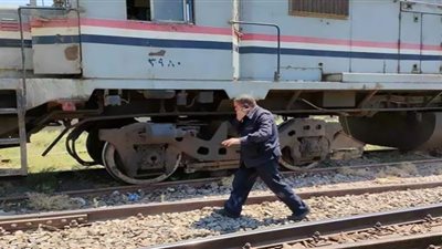 مصرع شخص صدمه قطار فى بني سويف