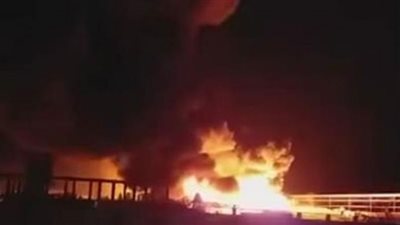 اخماد حريق بكابل كهرباء بدمياط