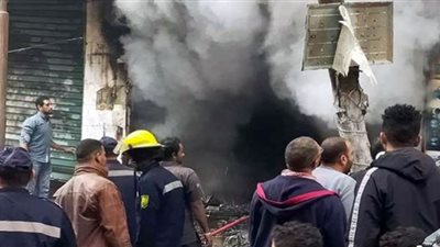 السيطرة على حريق بمحل قطع غيار سيارات في شبرا الخيمة