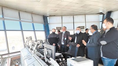 اللجنة العليا للتفتيش الأمنى والبيئى تتفقد مطار أسوان