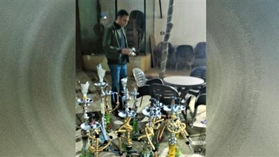 غلق 5 مقاهي ومصادرة 62 شيشة في حملة مكبرة بطنطا