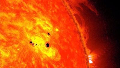 توهج شمسي ضار يُهدد العالم