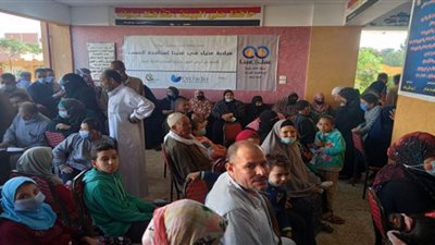 الكشف على 685 مواطن بقرية دماط ضمن قافلة صناع الخير للكشف على أمراض العيون