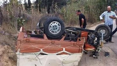 أسماء 6 أشقاء توفوا في حادث انقلاب تروسيكل بترعة فى الأقصر