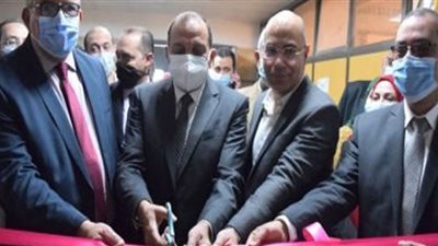 رئيس جامعة بنى سويف يفتتح وحدة التفتيت بالموجات التصادمية