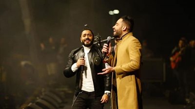 رامي جمال يهنئ تامر حسني على نجاح فيلم 