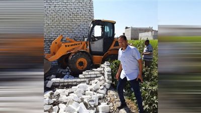 إزالة 24 حالة تعدي على الأراضي الزراعية ببني سويف