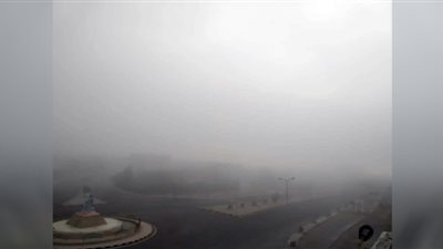 انعدام الرؤية بسبب الشبورة المالية بمدينة سفاجا في البحر الأحمر