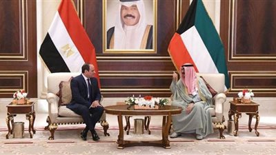السيسي يلتقي ولي عهد الكويت خلال المشاركة في قمة جدة