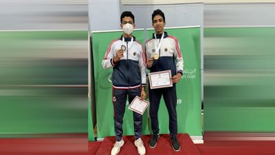 ذهبيتان و فضية و برونزية لأبطال السلاح ببطولة كأس مصر