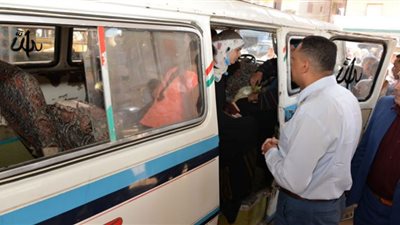 محافظ الدقهلية يتفقد موقف السيارات العمومى بمركز أجا