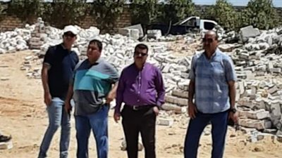 إزالة تعديات على مساحة 47 فدان على أملاك الدولة ببني سويف