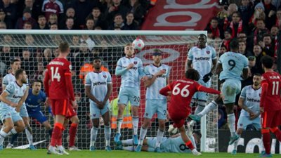 ليفربول يهزم وست هام في الدوري الانجليزي