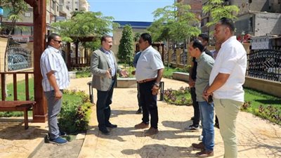 محافظ المنوفية يتابع أعمال تطوير حديقة