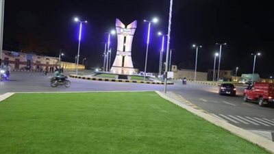 محافظ بني سويف يتفقد أعمال تطوير ميدان الأزهرى