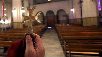 السريان الأرثوذكس يجتمعون في كنيسة العذراء بمنطقة غمرة الليلة