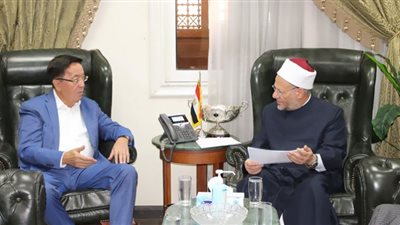 مفتي الجمهورية يستقبل سفير كازاخستان بالقاهرة للتهنئة بعيد الأضحى