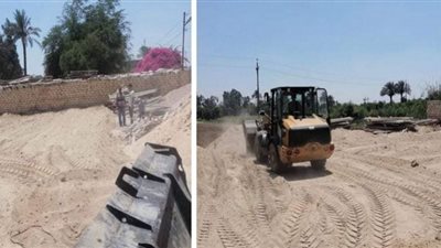 تنفيذ حالتي إزالة بمركز أبو صوير بالإسماعيلية