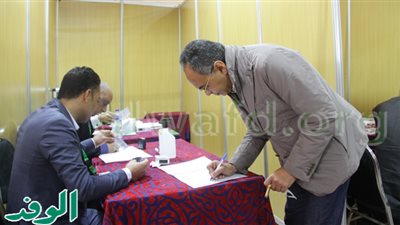 هاني سري الدين يدلي بصوته في انتخابات رئاسة الوفد 2022.. صور