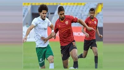 المصري يتقدم على سيراميكا بثنائية في الشوط الأول