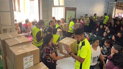 شباب الخير للتنمية بالكويت يوزع 300 كرتونة غذائية بسوهاج وأسيوط