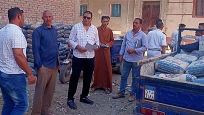 إزالة التعديات ومصادرة معدات ومواد بناء في إطسا بالفيوم