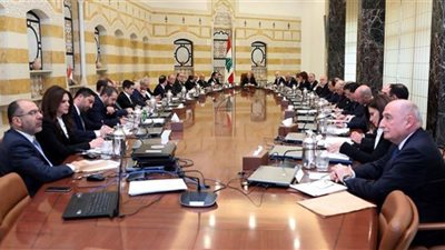 الأربعاء.. مجلس وزراء لبنان يعقد جلسة بجدول أعمال يضم 35 بندًا