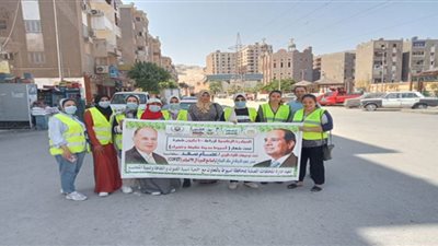 حملات تشجير ونظافة وتوعية بطريق مسار العائلة المقدسة بأسيوط