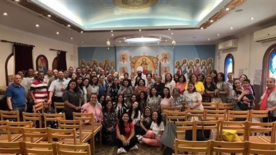 لقاء خدام وخادمات أسرة أبناء الرسل في كنيسة مارجرجس بمصر الجديدة