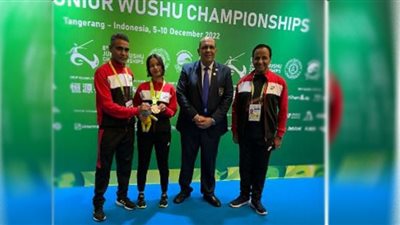 ملك إبراهيم تحصد برونزية بطولة العالم للكونغ فو بإندونيسيا