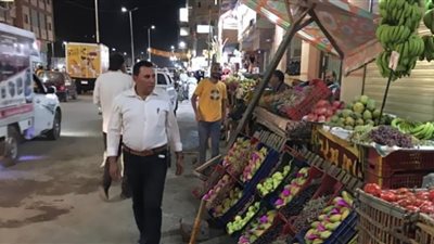 رفع ٥٥٣ حالة إشغال وإزالة تعديات المحال بسوق فارسكور الحضاري