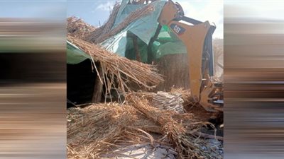 إزالة 6 حالات تعدٍ بالبناء المخالف بمركز إبشواي بالفيوم