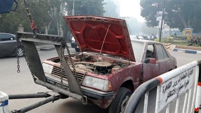 رفع 47 سيارة ودراجة نارية متهالكة بالمحافظات
