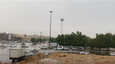 أمطار غزيرة بالعاصمة السعودية الرياض (شاهد)