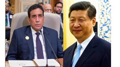 لقاء ثنائي بين رئيسي ليبيا والصين
