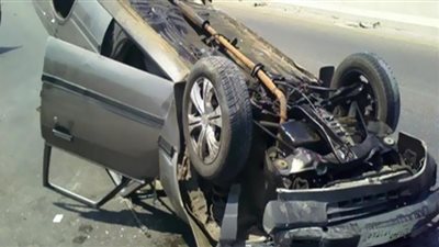 مصرع فتاة وإصابة شخصين آخرين في انقلاب سيارة ملاكي ببني سويف