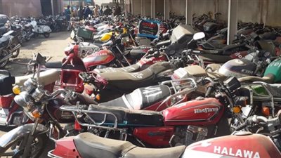 33 مخالفة لقائدى الدراجات النارية