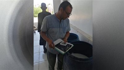ضبط 400لتر لبن غير صالح للاستهلاك الآدمي بسمسطا