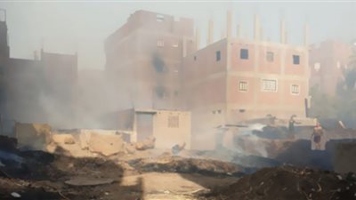 اندلاع حريق في عدد من المنازل بسوهاج