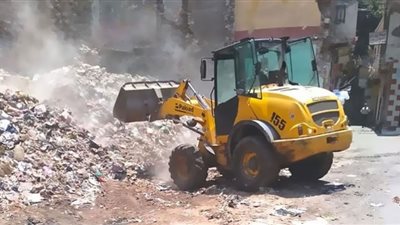 رفع 20 طن قمامة بعدد من مدارس أبومناع غرب بدشنا