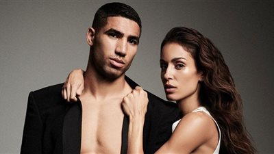 (فيديو) خناقة اللاعب المغربي أشرف حكيمي مع زوجته في الملعب.. أمه كلمة السر