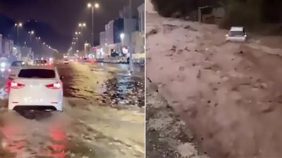 السيول تغرق شوارع مكة.. والسلطات تحذر