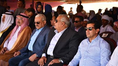حوزير الرياضة ومحافظو الوادي الجديد ومطرو والسويس يشهدون مهرجان الهجن الدولي