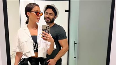 تامر حسني وبسمة بوسيل يتألقان بألوان متناسقة في أحدث ظهور (صور)