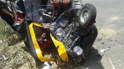 مصرع طالب في حادث تصادم دراجة بخارية وتوك توك ببني سويف