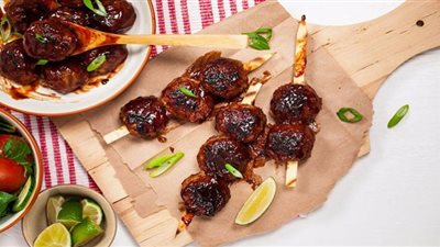 جددي سفرتك واصنعي كرات اللحم بصوص الباربكيو