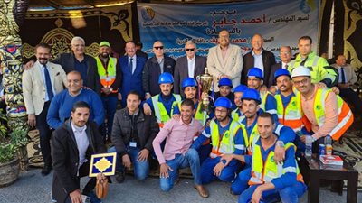 مياه سوهاج تحصل المركز الأول فى مسابقة الدخول للأماكن المغلقة