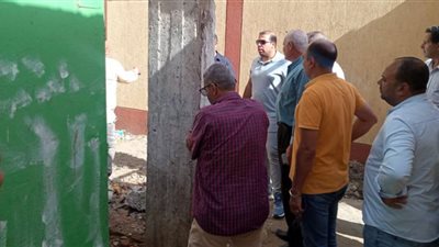 حى غرب المنصورة يتابع أعمال تعديل موضع محول كهرباء متواجد بمدخل المدرسة الرسمية للغات